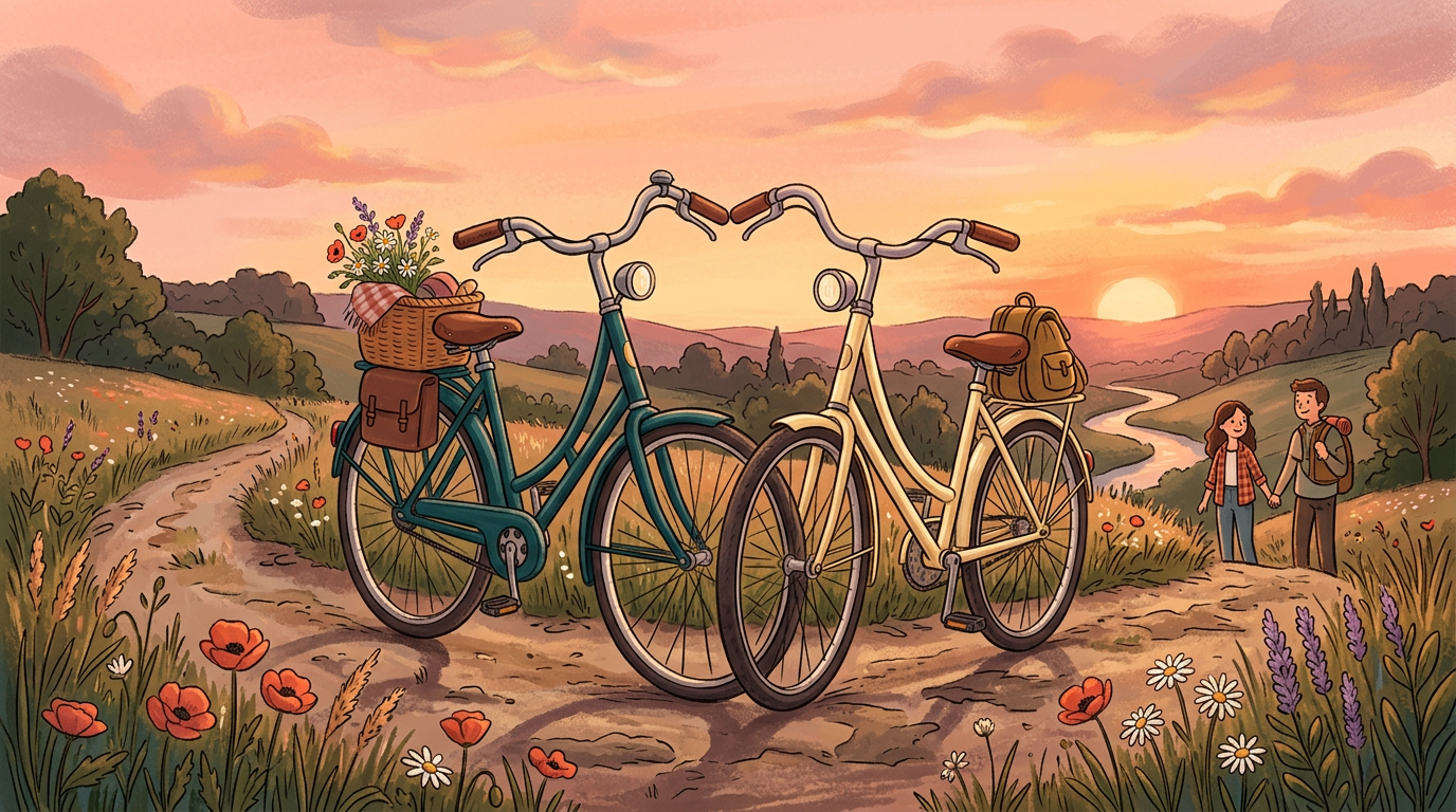 Side by side on the path