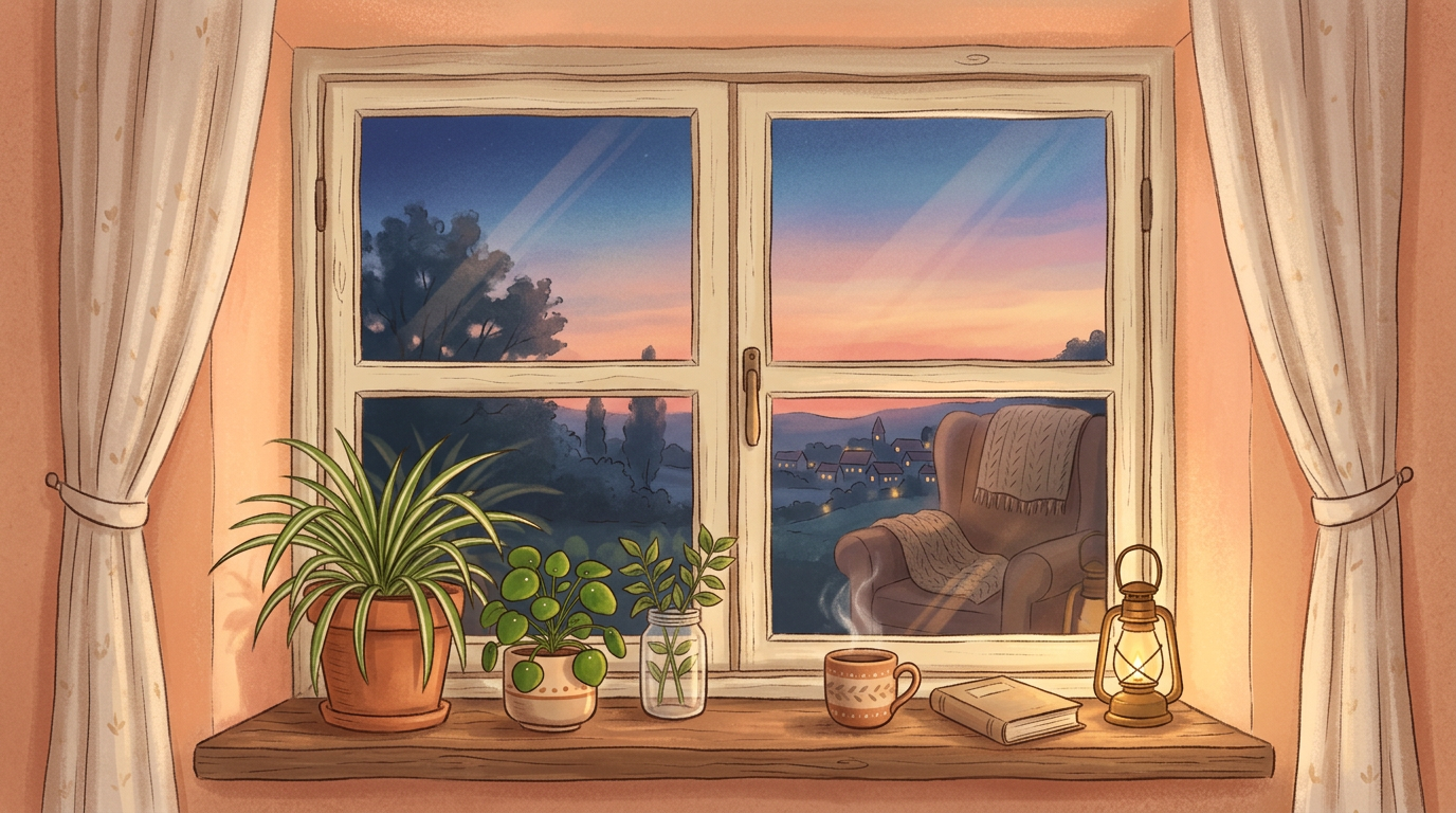 Home when the day slows